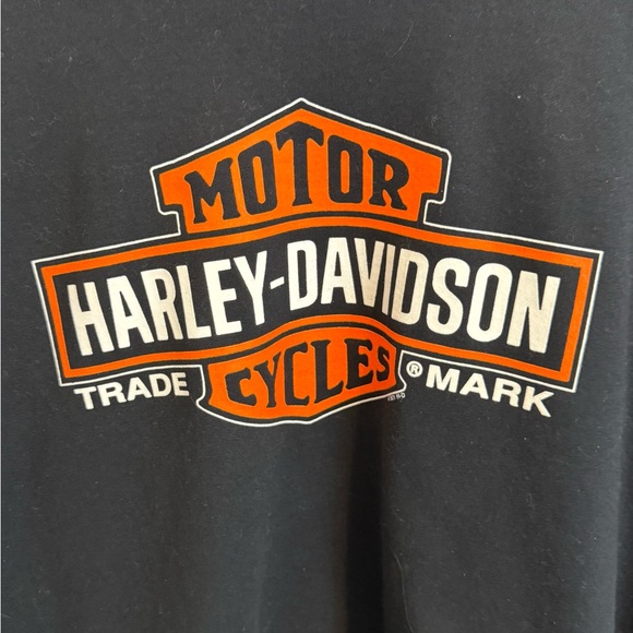 Harley-Davidson Black and Orange Sweatshirt - Picture 2 of 5